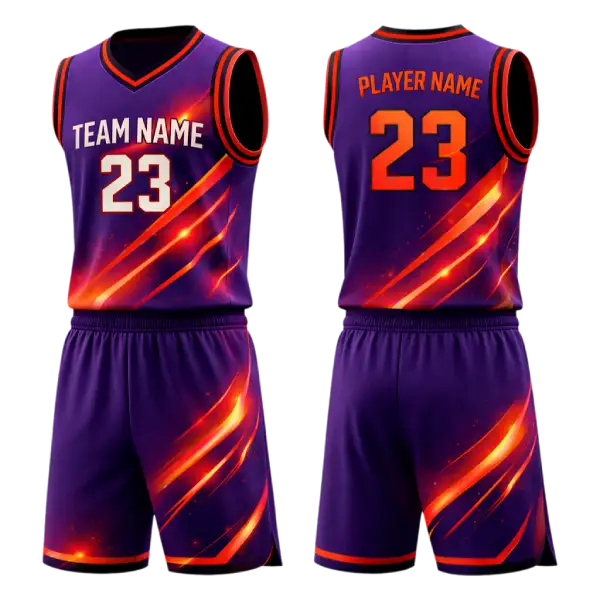 Clean game style custom basketball uniform