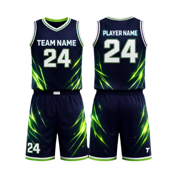 Bold custom team basketball uniform