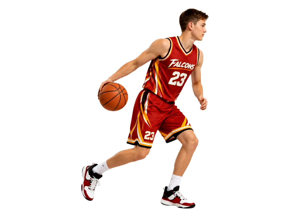 Reversible basketball jerseys with two colorways