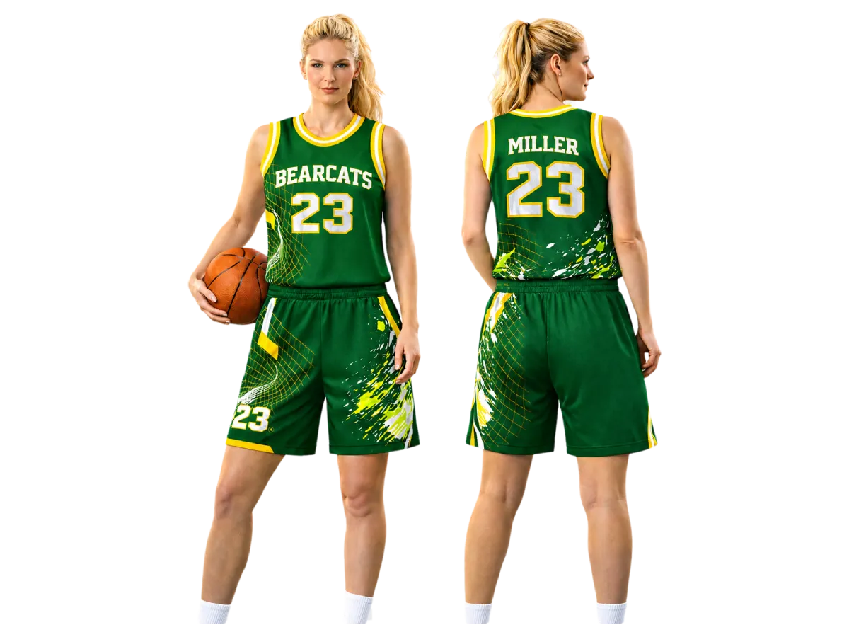 Custom basketball uniform designed for your team colors