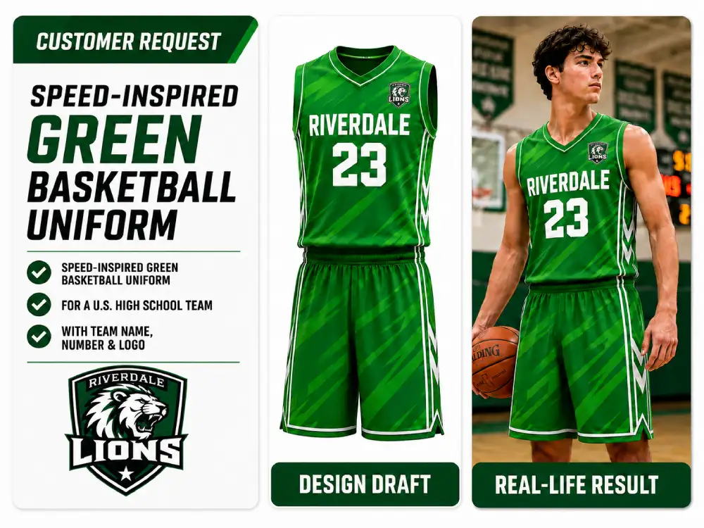 Custom basketball uniform designed around your team identity